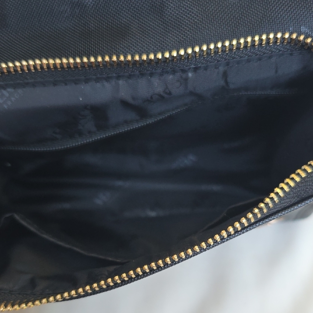 Versace Black and Gold Patterned Pouch - Picture 7 of 8